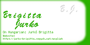 brigitta jurko business card